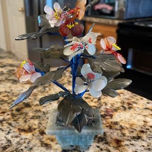 Jade trees made from real jewelry